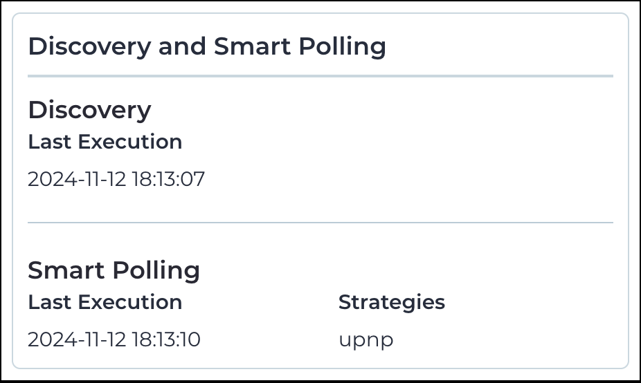 Discovery and Smart Polling