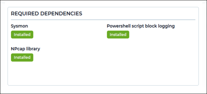 Required dependencies