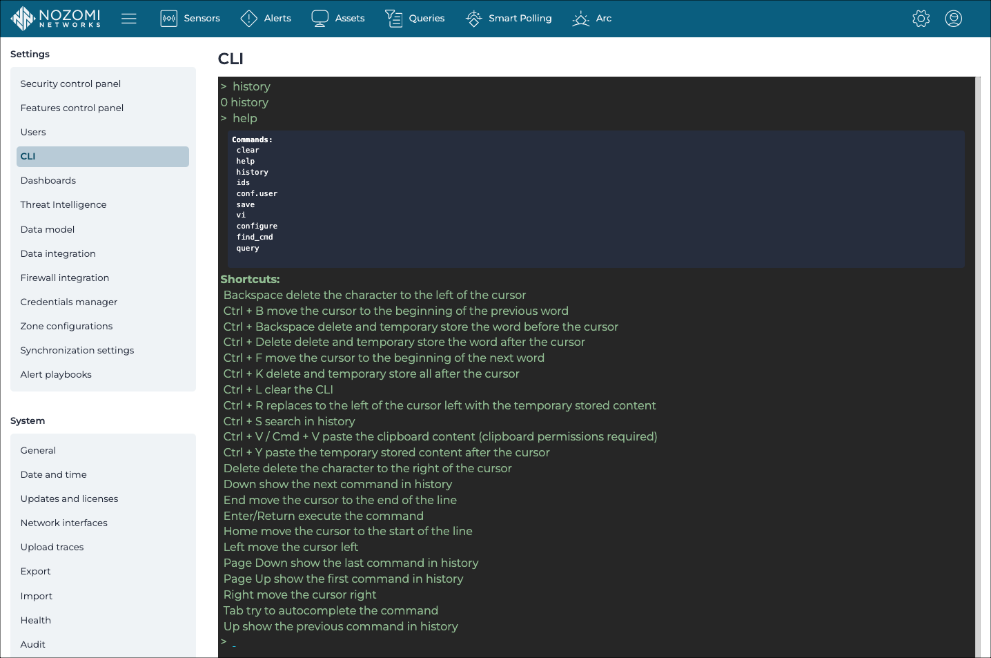 CLI page