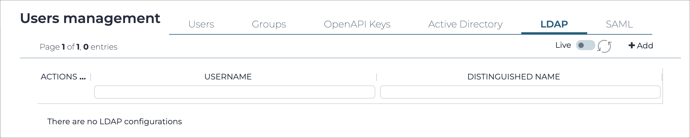 LDAP page