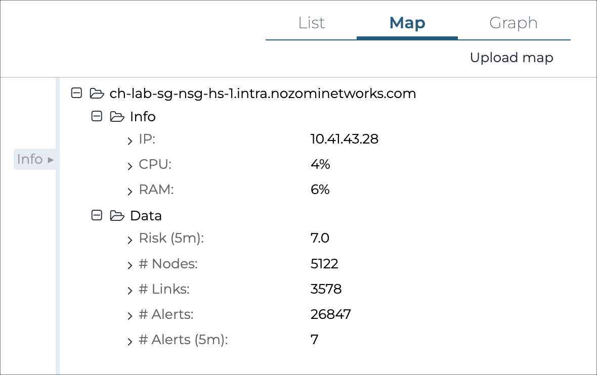 Info(rmation) pane