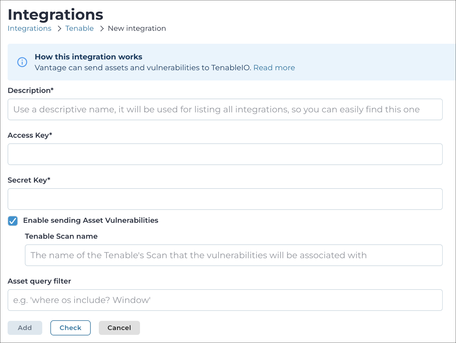 Edit configuration fields