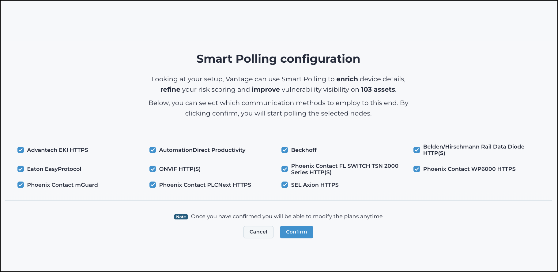 Automatically add a Smart Polling plan from the onboarding page