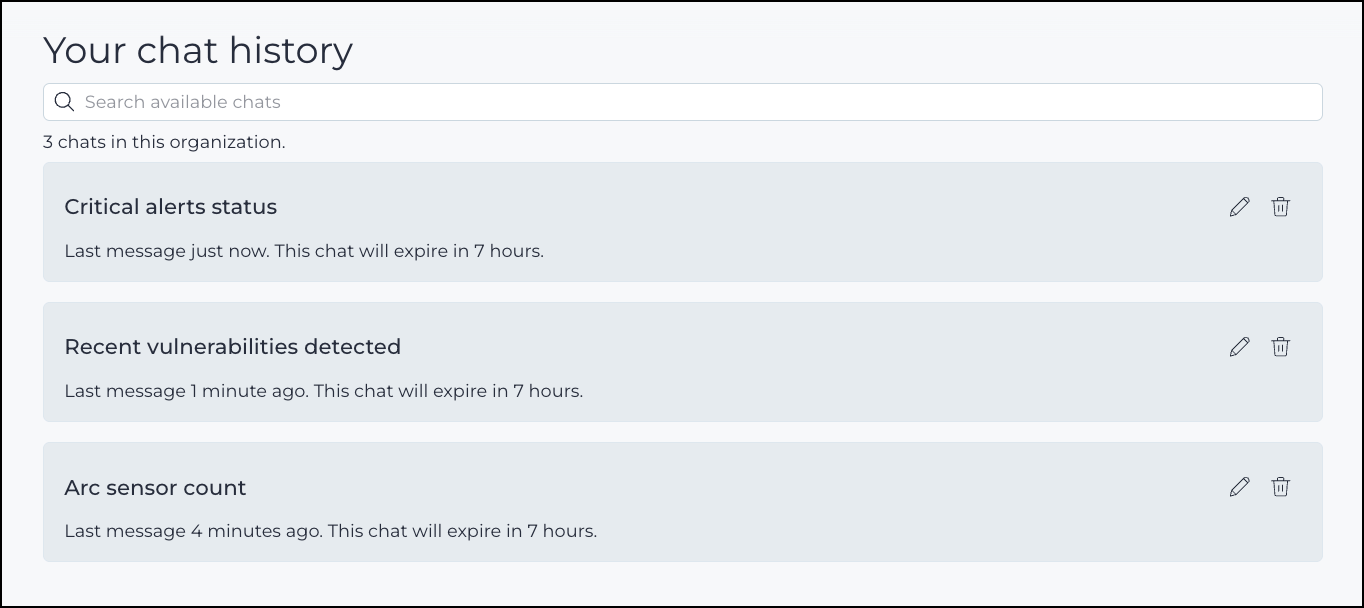 Chat history displayed in the Assistant panel