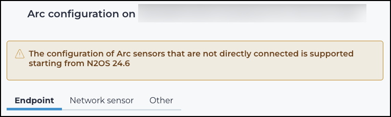Configuration settings