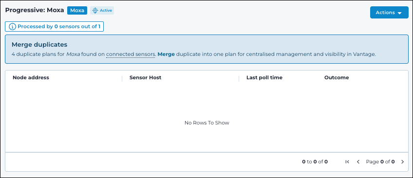 Smart Polling plan page showing the merge duplicates notification